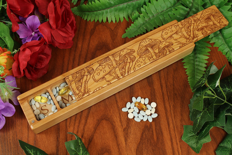 Thumbnail: Mushroom Caps |  7 Day Pill Organizer | Jumbo