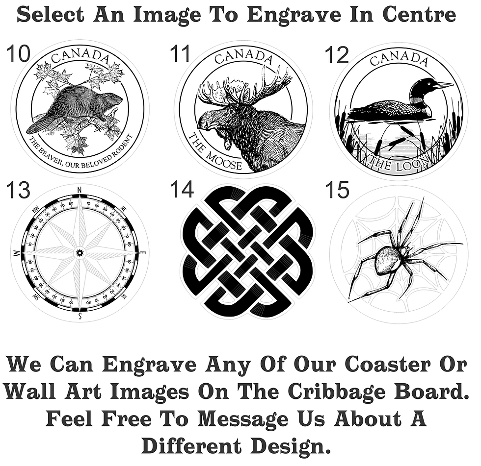 Miniaturbild: 3 Player Round Cribbage Board | Choose Your Engraving