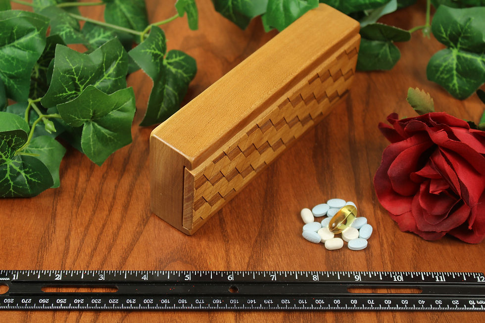 Thumbnail: Cube Optical Art Design | 7 Day Pill Box | Single