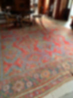 Antique Turkish Ushak Before Restoration