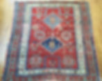 Antique Caucasian Kazak Before Restoration