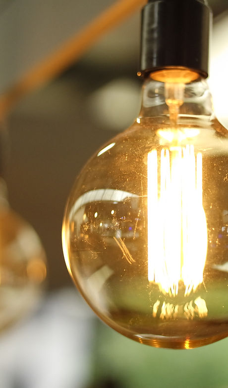 Ampoule Edison illuminée
