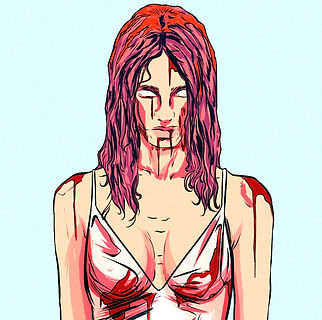 Book cover detail of the horror 'Carrie' by Stephen King