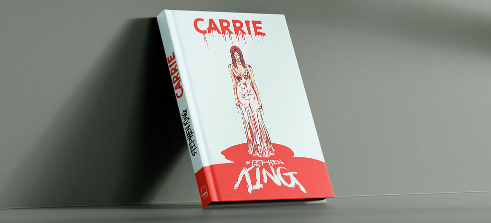 Book cover of the horror 'Carrie' by Stephen King