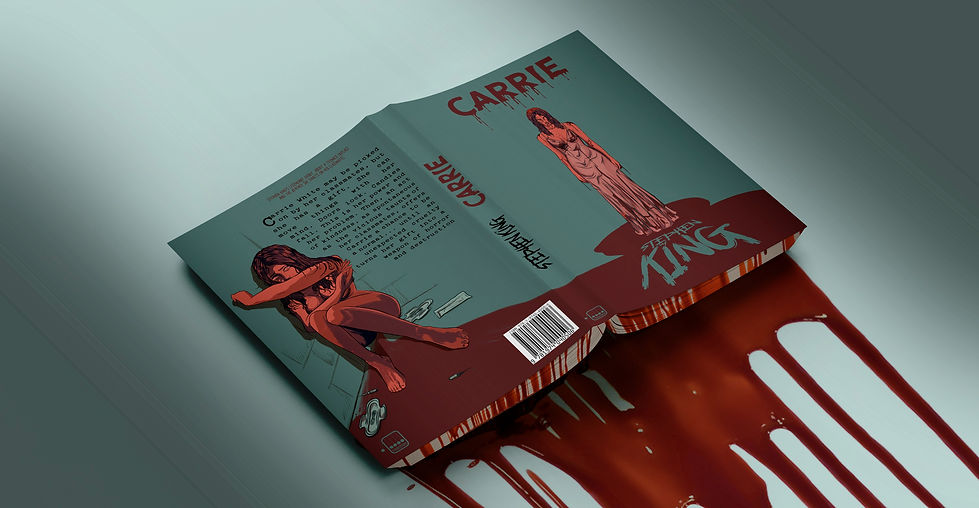 Book cover of the horror 'Carrie' by Stephen King 'kerissonlp'