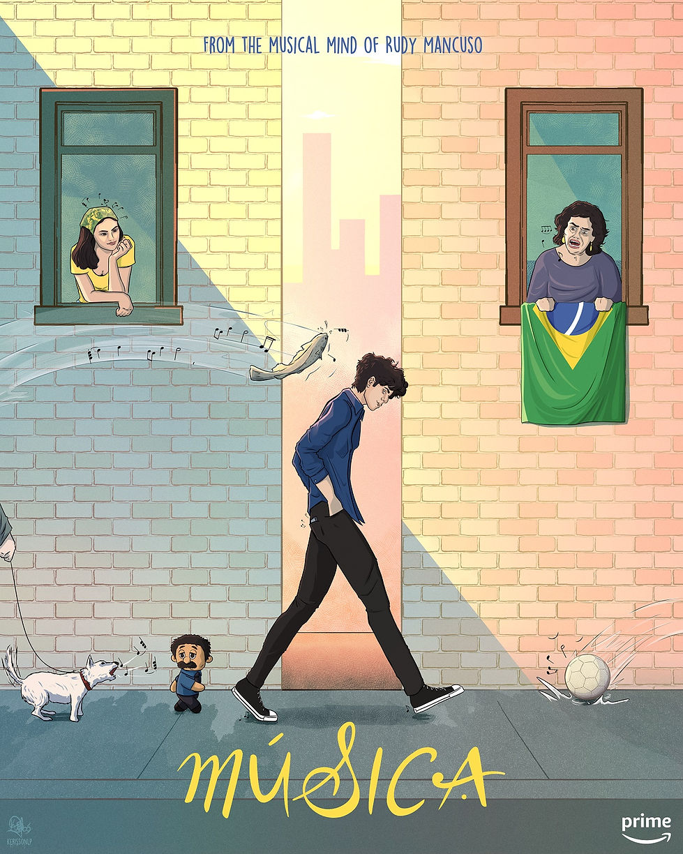 Movie poster of 'Música' starring and directed by Rudy Mancuso
