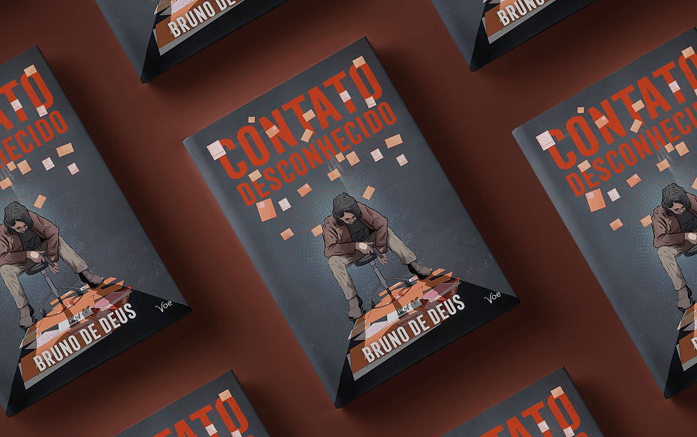 Book cover of the thriller 'Contato Desconhecido'