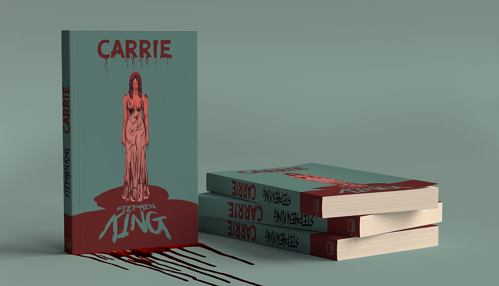 Book cover of the horror 'Carrie' by Stephen King