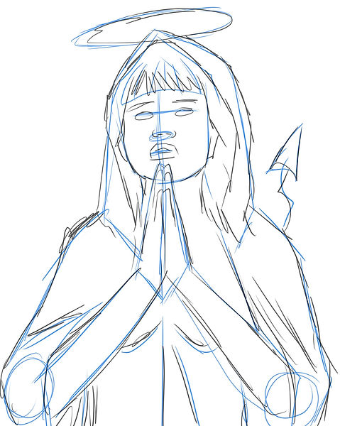 Sketch poster for Demi Lovato's music album 'Holy Fvck'