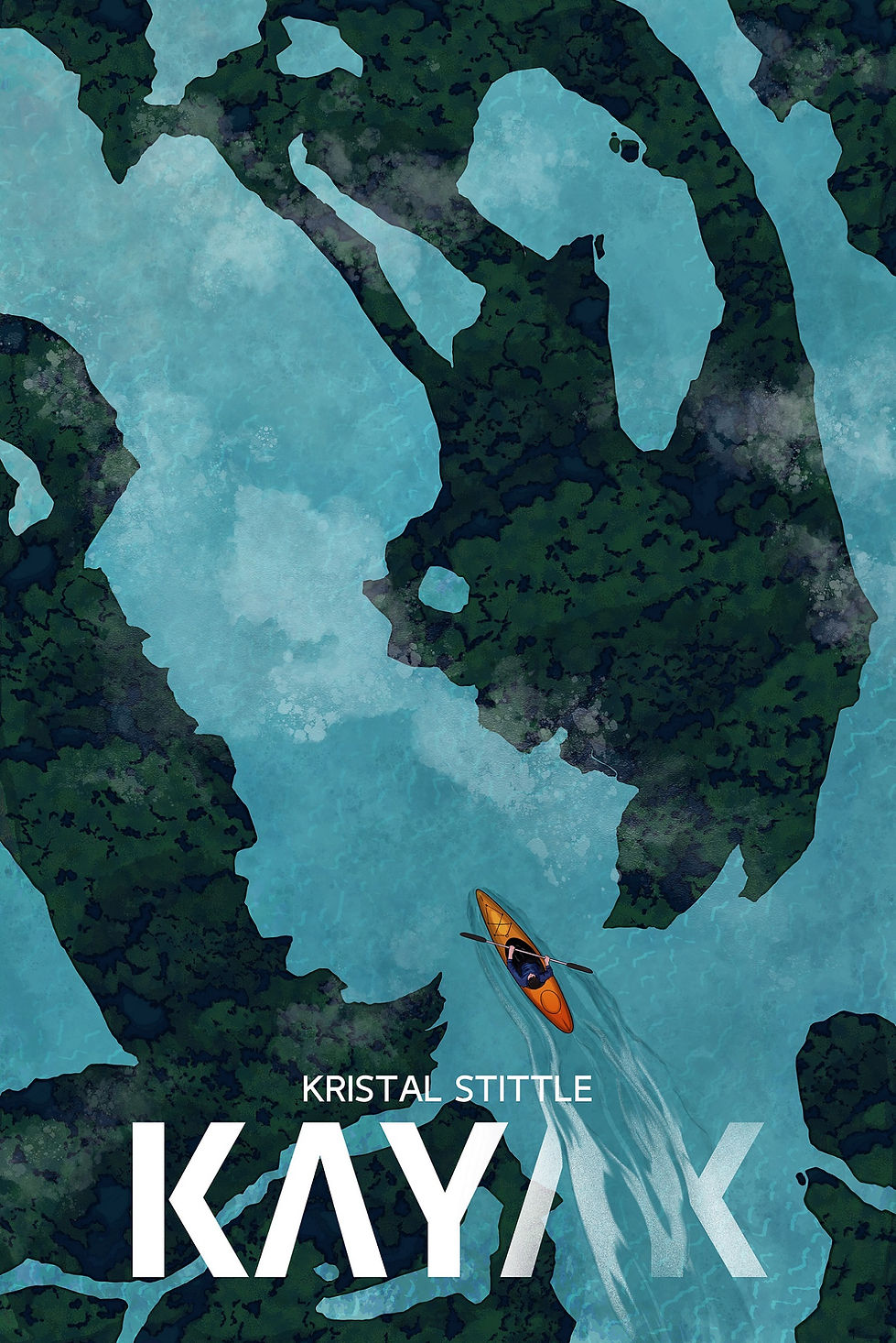 Book cover of the horror 'Kayak' kerissonlp