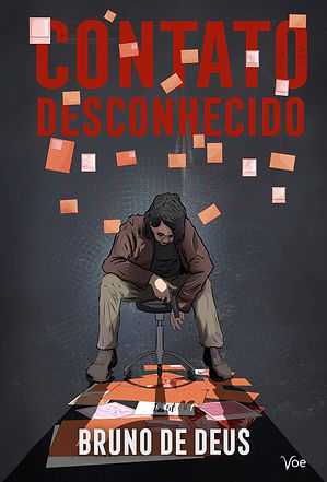 Book cover of the thriller 'Contato Desconhecido'