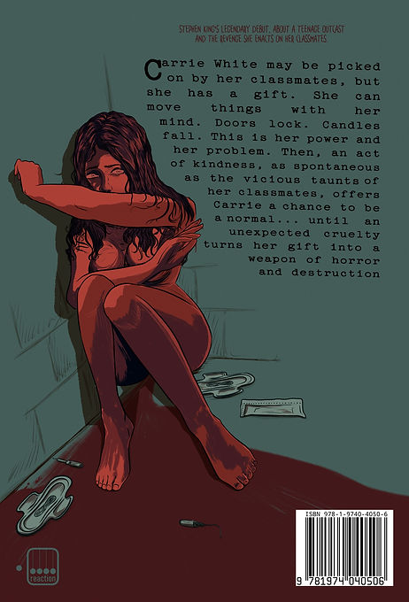 Book cover of the horror 'Carrie' by Stephen King