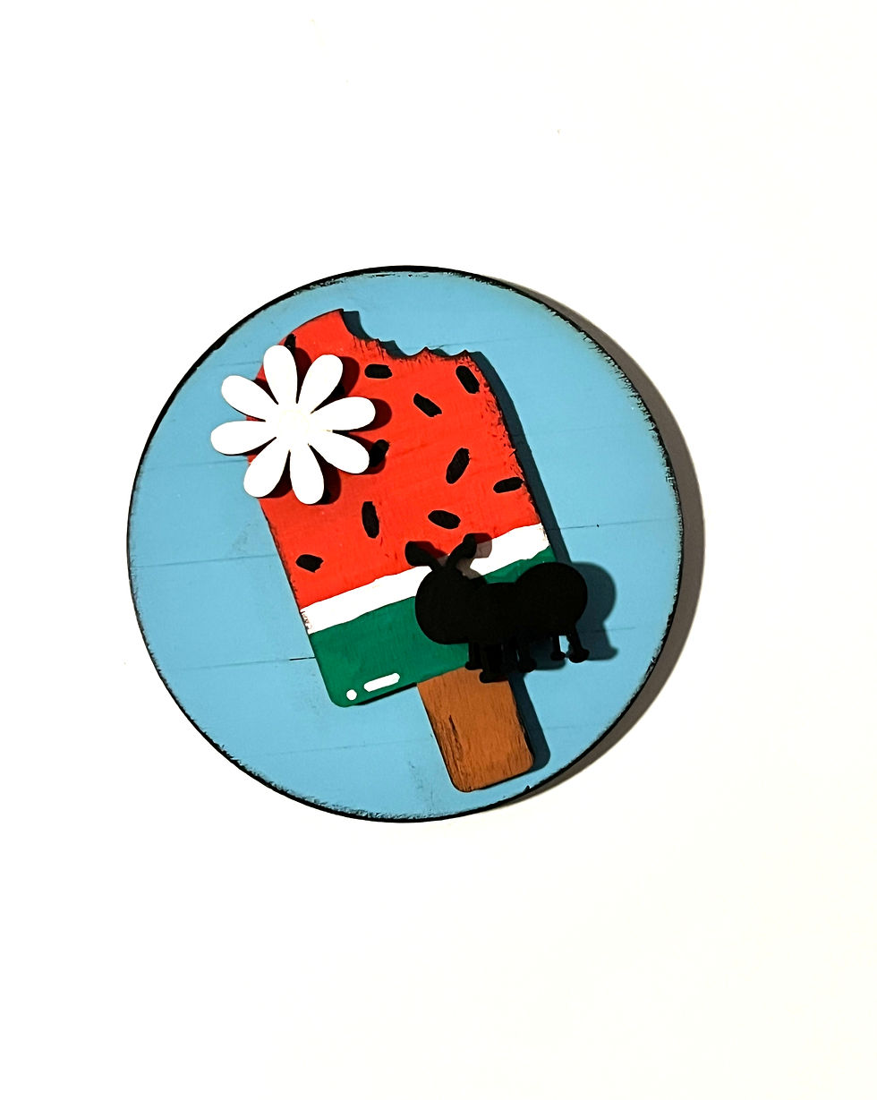 Watermelon 3-Inch Round Insert
