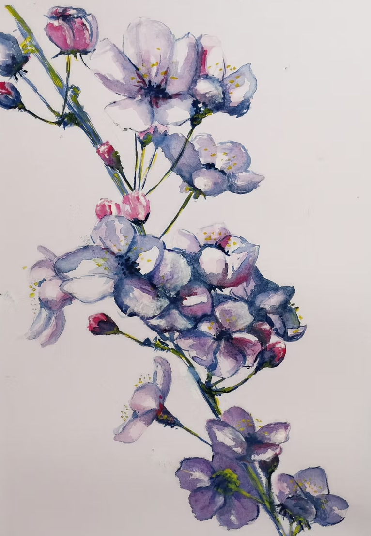 Botanical Watercolor painting