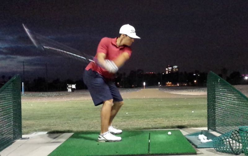 Destructive golf swing move