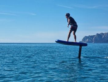 best eFoil rental Moraira crystal clear Mediterranean water