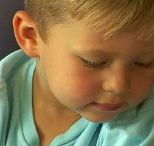 Toddler in the toddler class at KC Childcare Center and Preschool