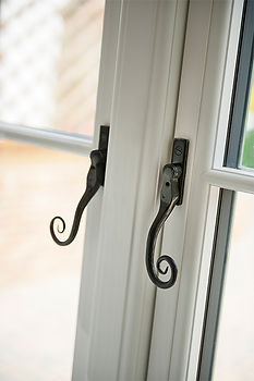 Flush Casement Window with monkey handles inside view