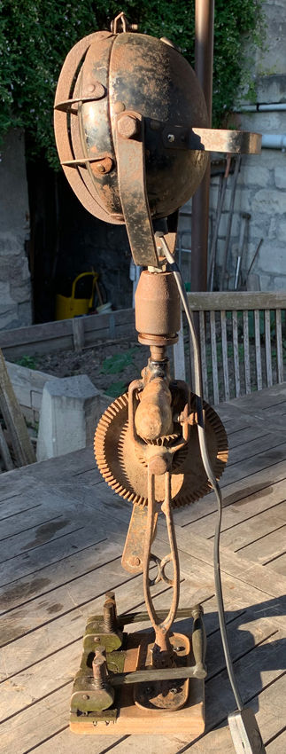 Miniature : Lampe  indus chignole ancienne orange Peugeot