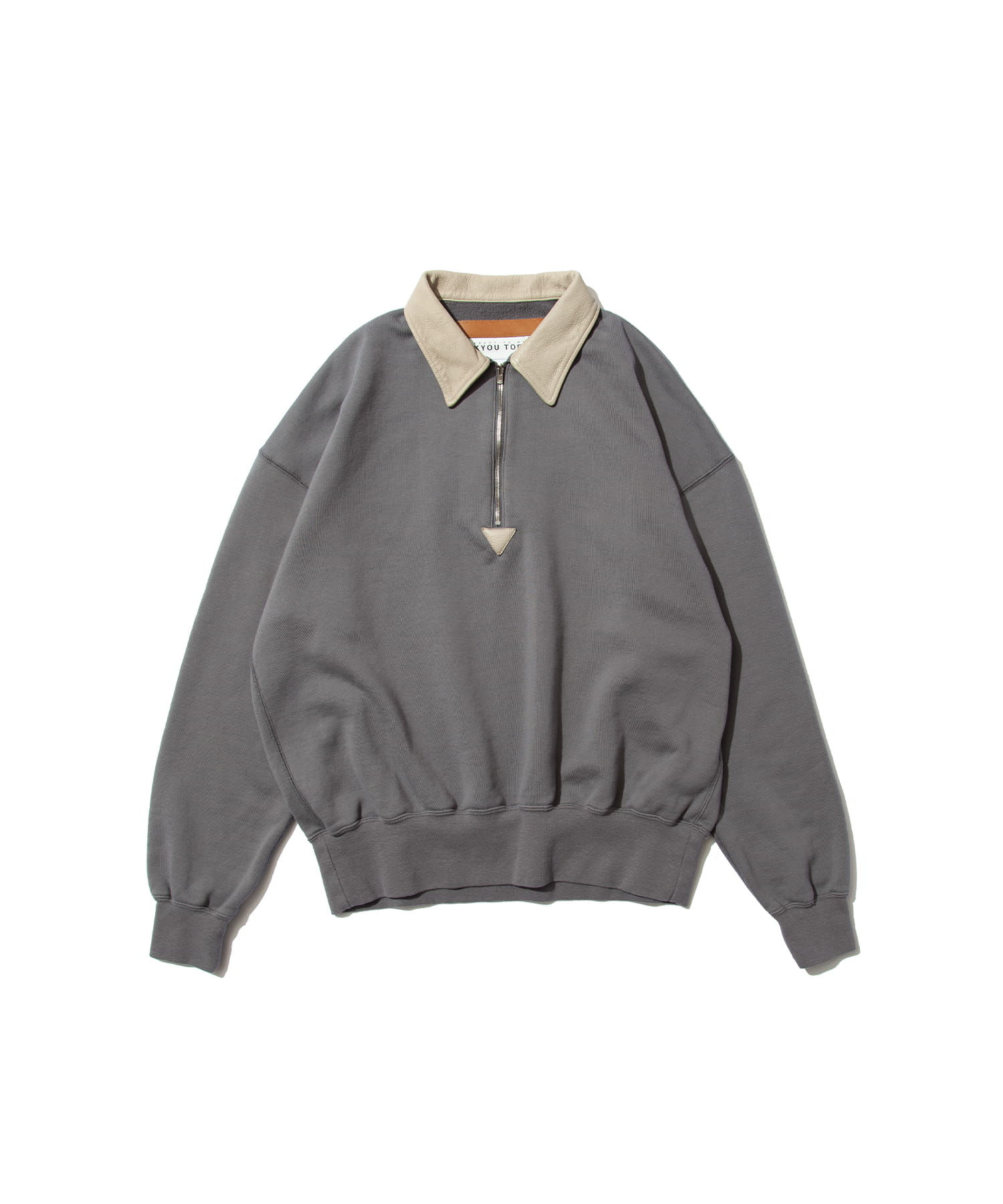 "BROTHERS" Leather x Original Supima Aging Cotton Sweat