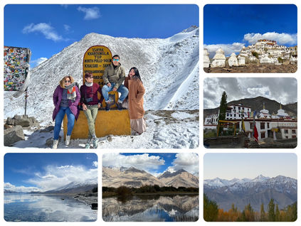 Leh Ladakh เทือกเขา หิมะ ลำธาร