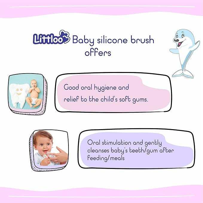 Thumbnail: Silicone Baby Finger Manual Toothbrush