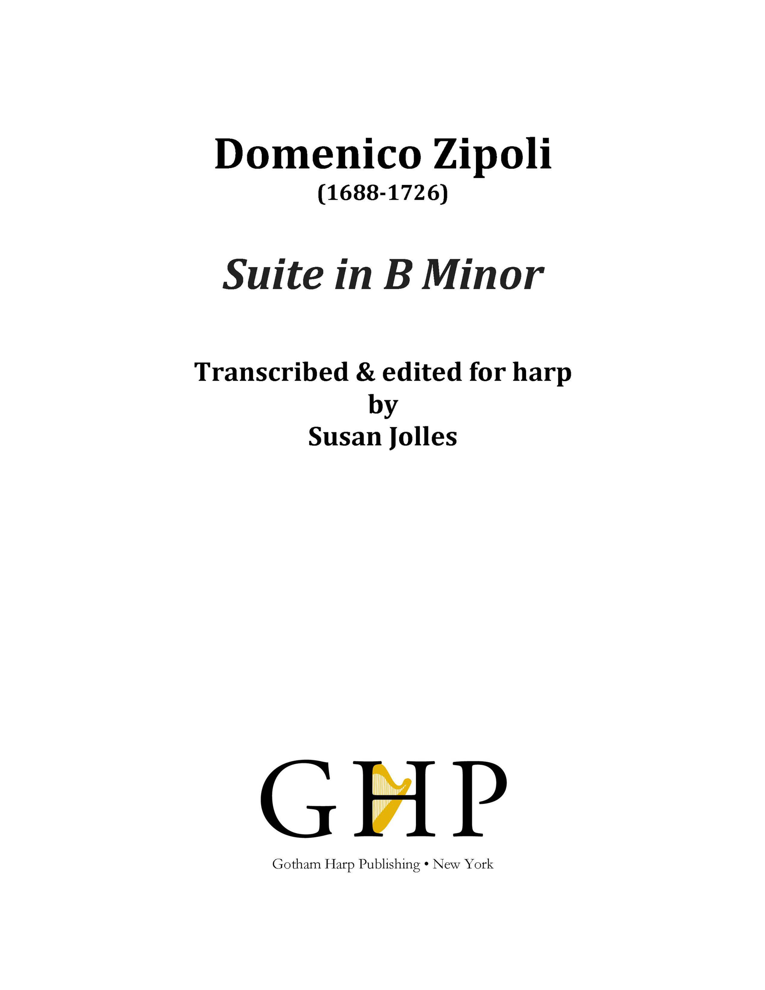 Domenico Zipoli, Suite in B Minor.