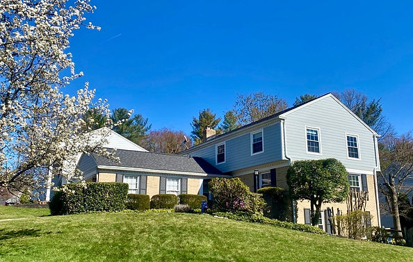 House after completed James Hardie siding installation
