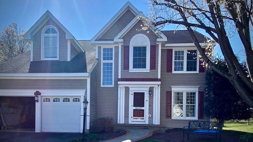 House with new Provia Aspect Series Double Hung Replacement Windows