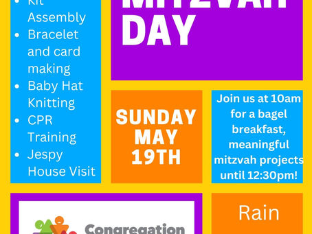 Mitzvah Day - May 19th
