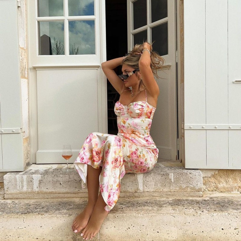 Thumbnail: Floral Spaghetti Strap Dress