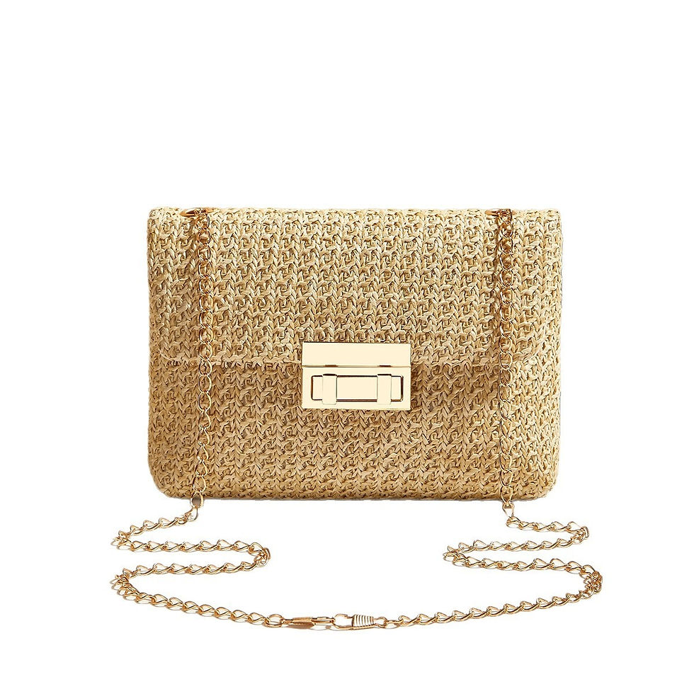 Thumbnail: Bohemian Woven Straw Crossbody Bag