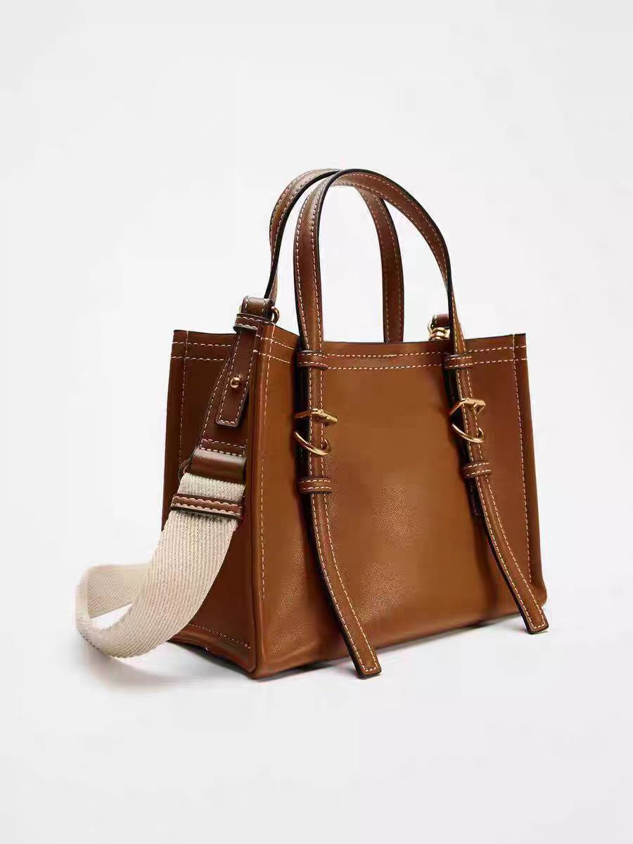 Thumbnail: Small Canvas Shoulder Handbag