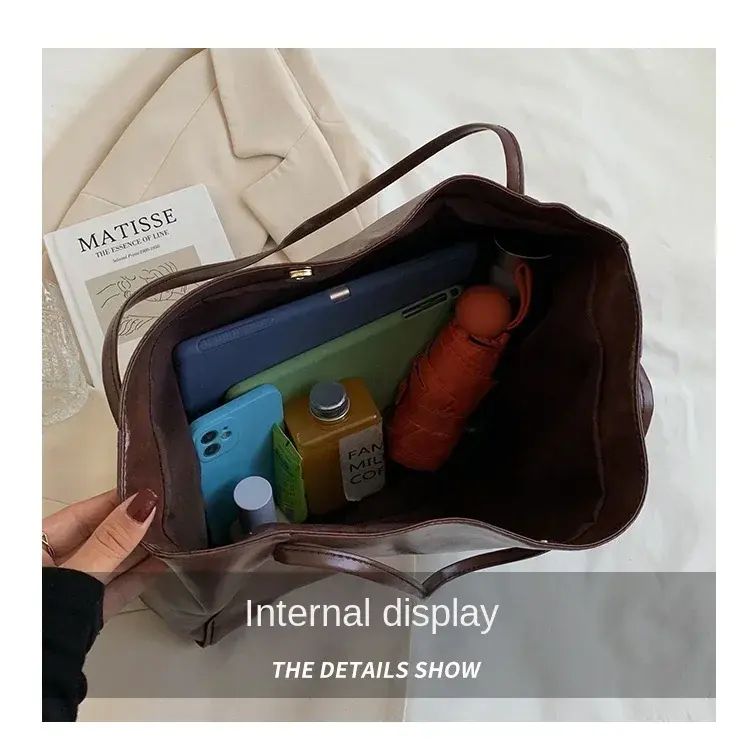 Thumbnail: Soft Leather Tote Bag