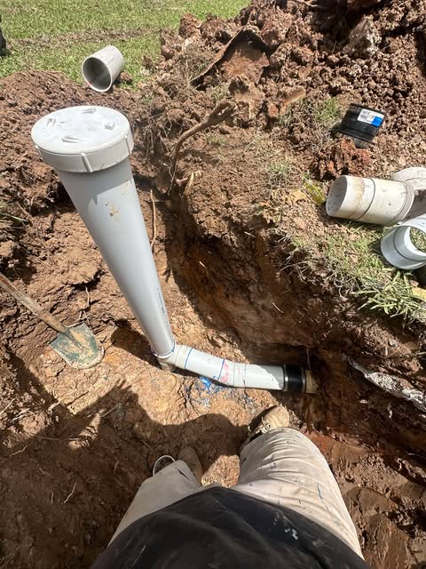 Jet blaster clearing blocked stormwater drain