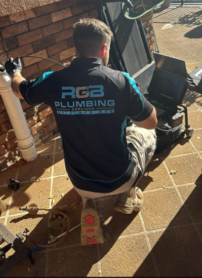 Inspecting a broken pipe with CCTV