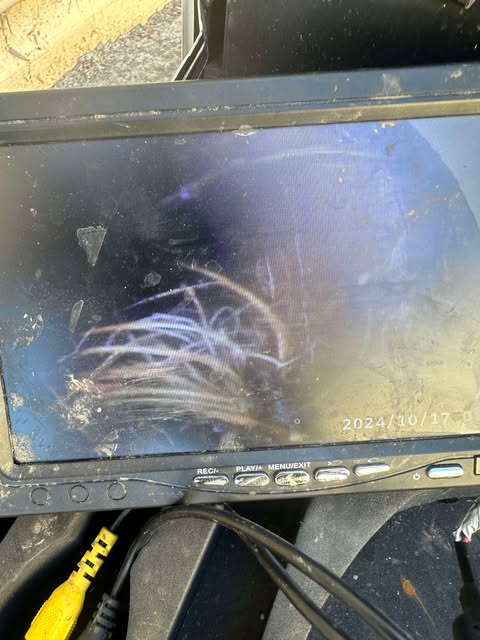 Excavation for blocked sewer drain repair