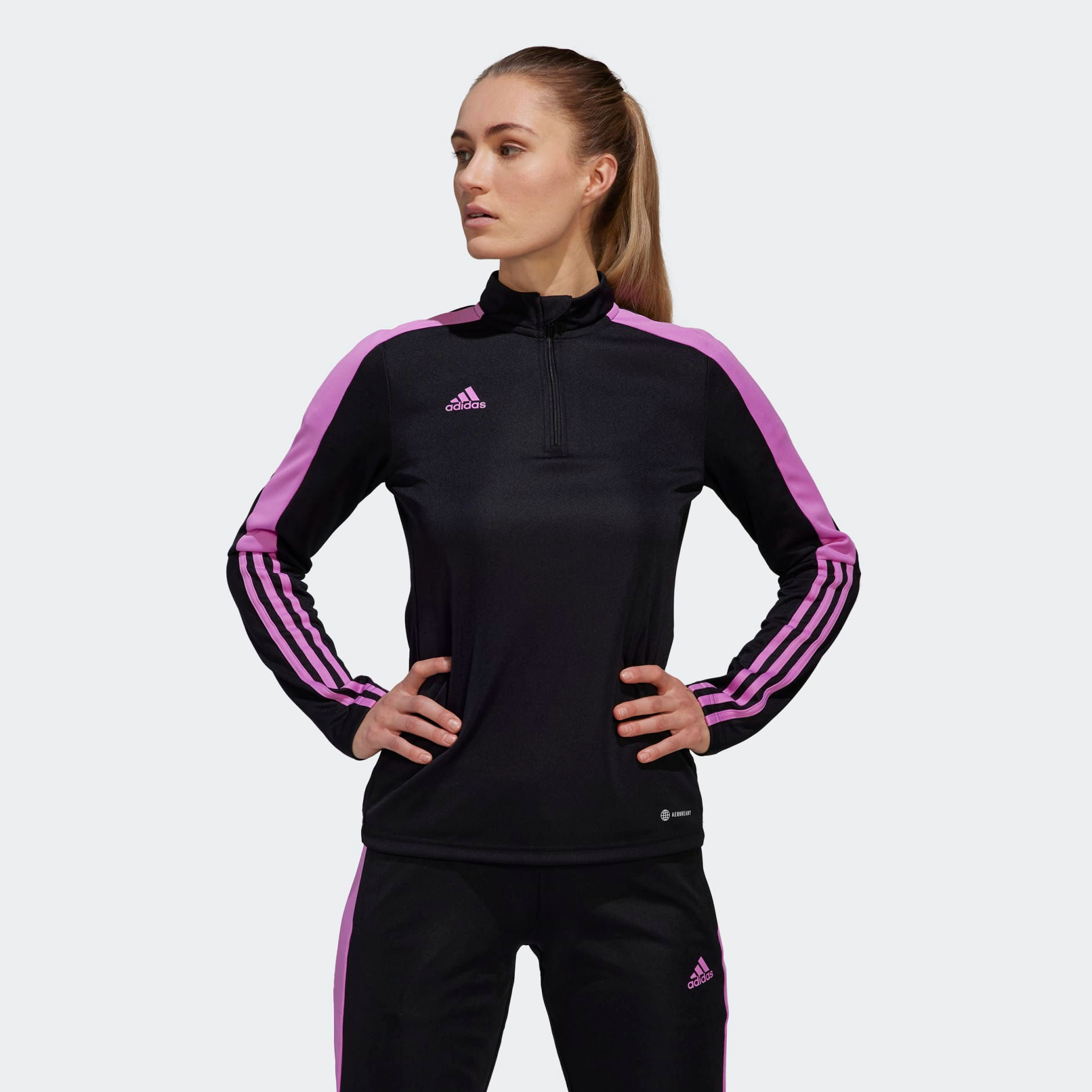POLERA DE MUJER ADIDAS TIRO TR TOP ESW NEGRO/LILPUL HU0321