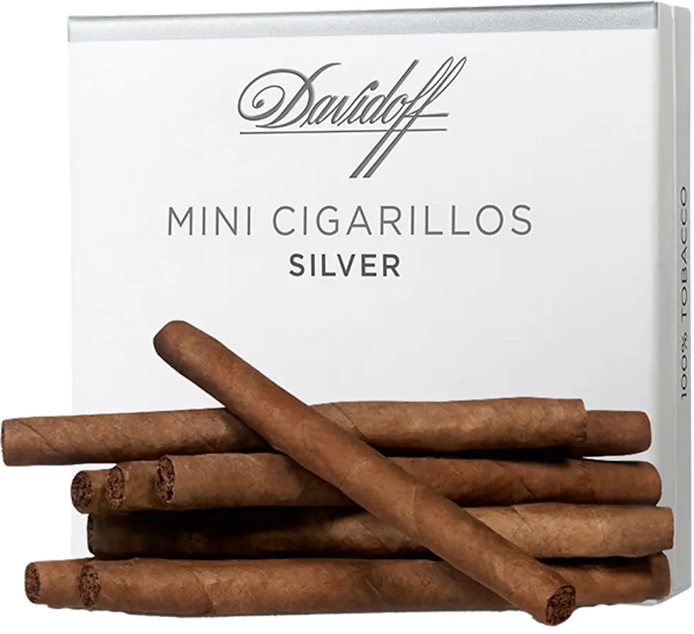 3. DAVIDOFF MINI CIGARILLOS SILVER .webp