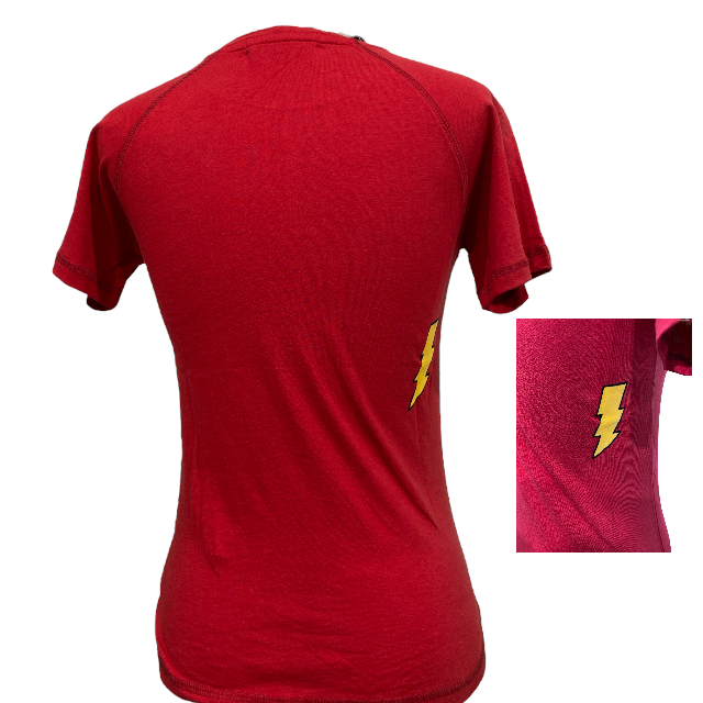 Thumbnail: Shazam Yellow Bolt Traditional Logo Ladies T-shirt