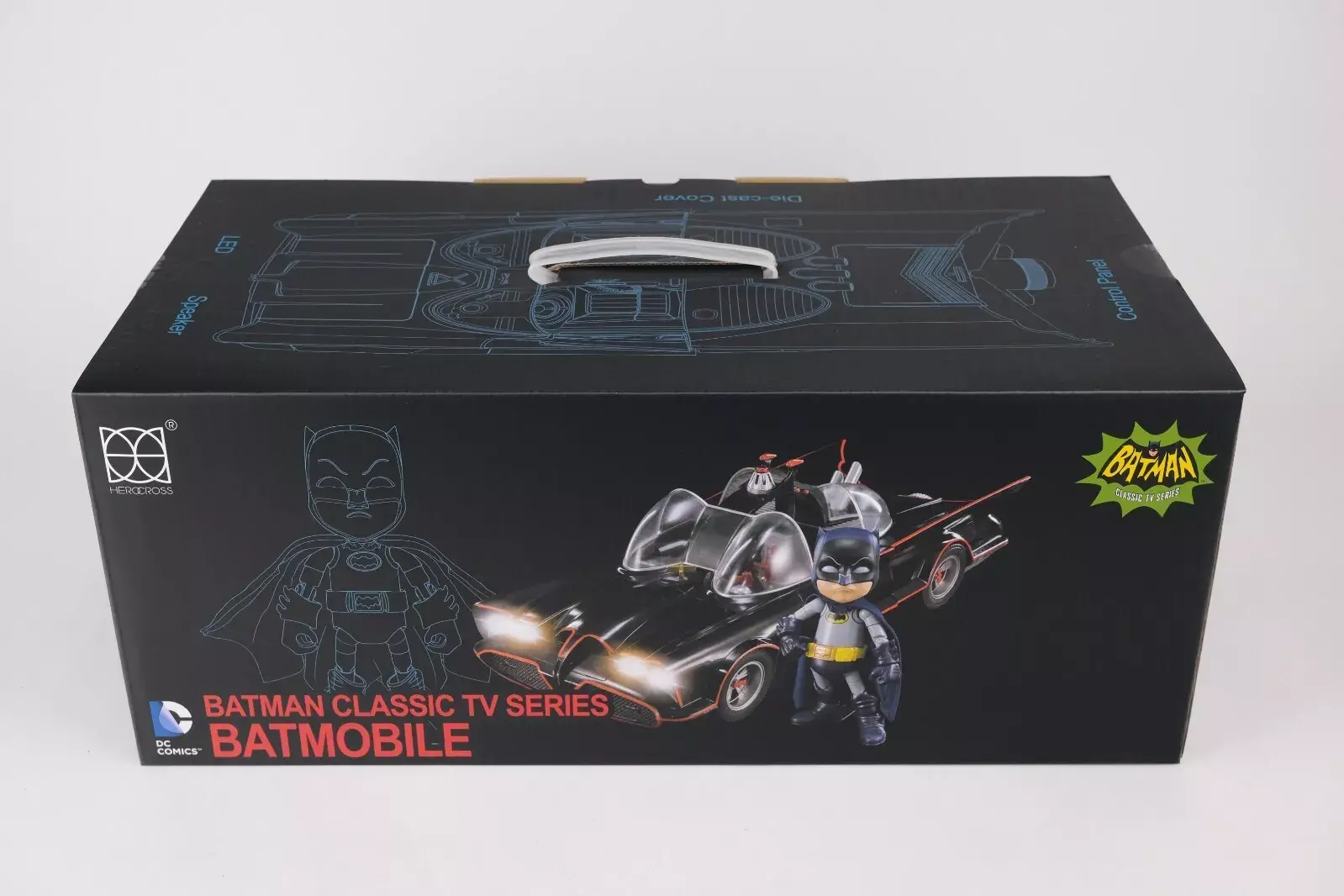 Herocross Batman Batmobile Classic TV Series Hybrid Metal Vehicle #001