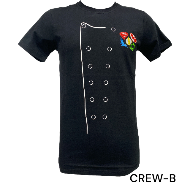 Justice League Multi Logo Black Men's T-shirt