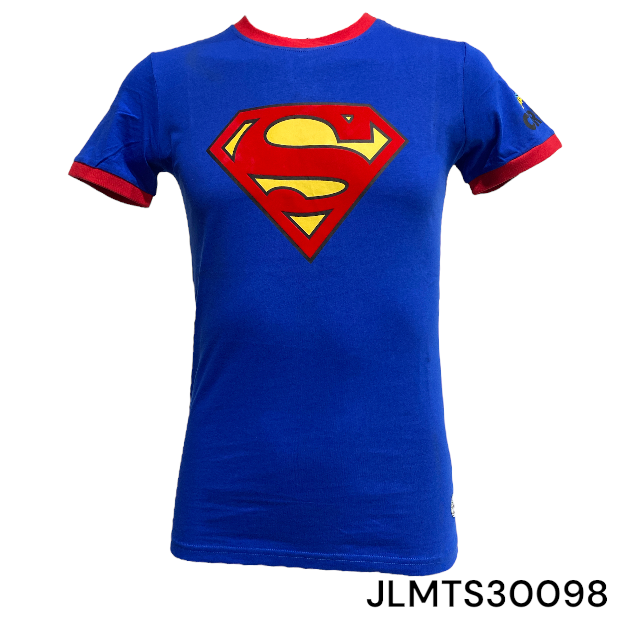 Superman Blue Red Sleeve Men's T-shirt