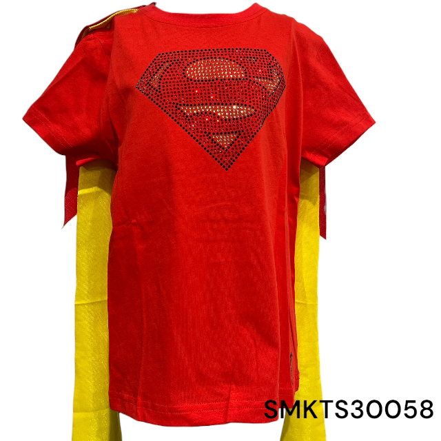 Superman Red Diamante Logo Kid's T-shirt
