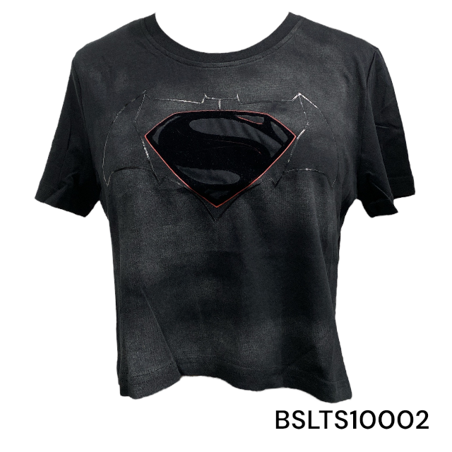 Batman BVS red outlined Ladies T-shirt