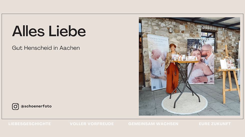 Hochzeitsfotografin Nadine Schöner - ich am Stand meiner ersten Hochzeitsmesse