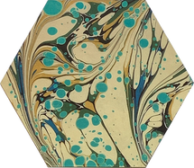 Lewis Turquoise-Tan-Spot Print