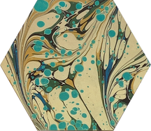 Lewis Turquoise-Tan-Spot Print