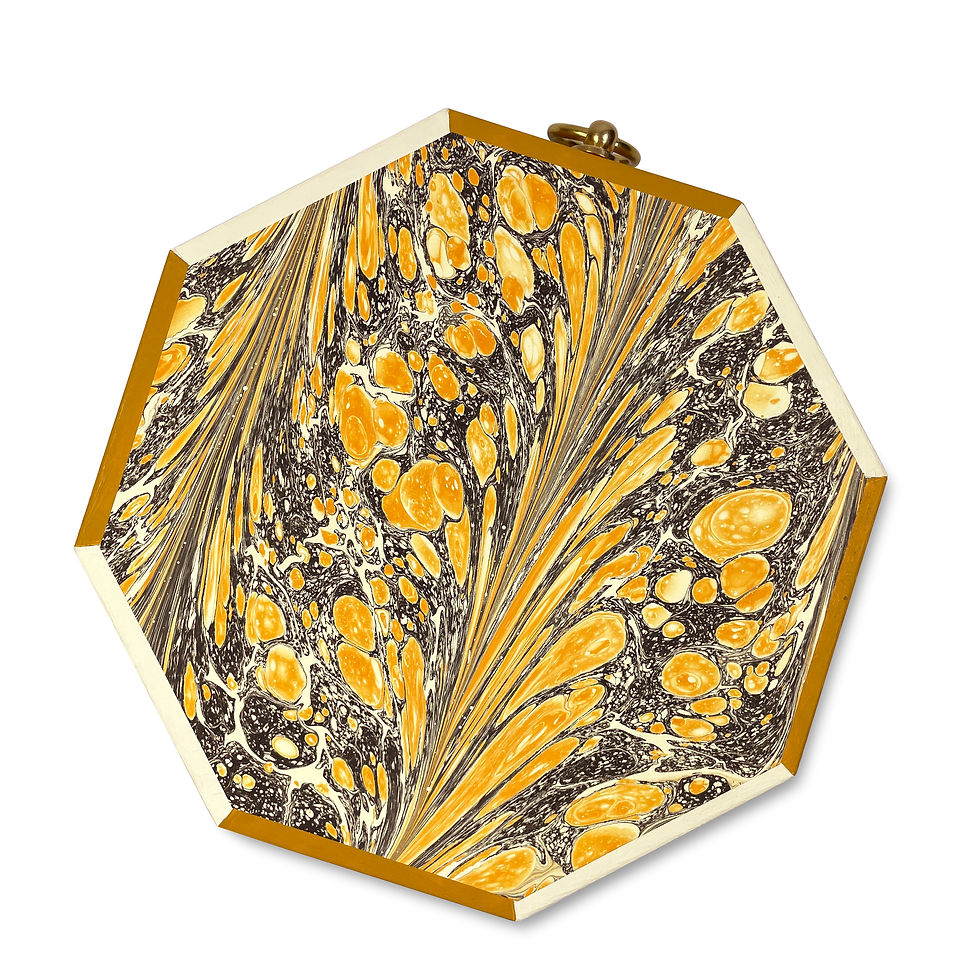 Thumbnail: Parvum Opus hand-painted convex mirror No.8, medium octagon