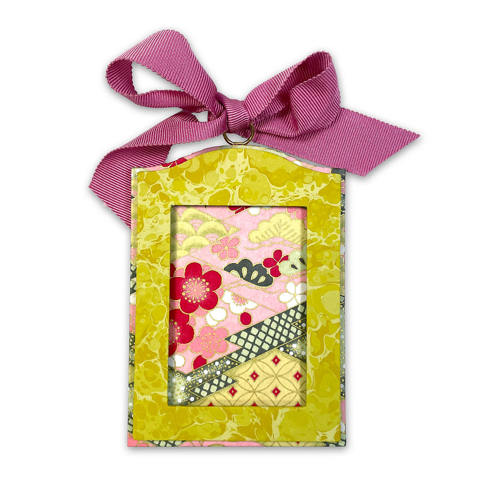 Thumbnail: Camel-Back Wallet Size Hanging Picture Frame, handmade by Parvum Opus